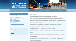 Desktop Screenshot of exotour.cz
